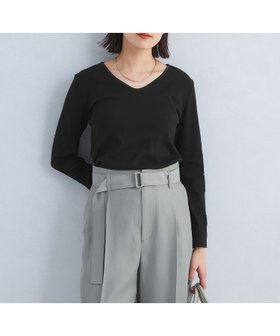 【ユナイテッドアローズ/UNITED ARROWS】 ベーシック フライス Vネック プルオーバー カットソー人気、トレンドファッション・服の通販 founy(ファニー) ファッション Fashion レディースファッション Fashion for Women トップス・カットソー Cut & Sew Tops カジュアルプルオーバー・ニットトップス Pullovers & Knit Tops / Casual Pullovers カットソー・ベーシックTシャツ Cut-and-Sewn Tops / Stretch Tees & Basics Vネックトップス V-Neck Tops / V-Cut Neckline Shirts おすすめ Recommended / Our Picks インナー Innerwear カットソー Cut and Sewn Top シンプル Simple, Minimal ジャケット Jacket, Outerwear ベーシック Basic, Essential エレガント 上品 Elegant ビジネス 仕事 通勤 Business / Work / Commuting 秋 Autumn |ID:prp329100004641494