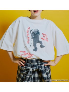 【サマンサモスモス/Samansa Mos2】の【SESAME STREET meets SM2】フォトプリントTシャツ 人気、トレンドファッション・服の通販 founy(ファニー) ファッション Fashion レディースファッション Fashion for Women トップス・カットソー Cut & Sew Tops シャツ・ブラウス・オフィスカジュアル Elegant Blouses & Button-Ups ロングTシャツ・Tシャツ Longline T-Shirts & Tees プリント Print, Printed Pattern |ID:prp329100004641504