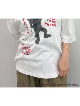 【サマンサモスモス/Samansa Mos2】の【SESAME STREET meets SM2】フォトプリントTシャツ 人気、トレンドファッション・服の通販 founy(ファニー) ファッション Fashion レディースファッション Fashion for Women トップス・カットソー Cut & Sew Tops シャツ・ブラウス・オフィスカジュアル Elegant Blouses & Button-Ups ロングTシャツ・Tシャツ Longline T-Shirts & Tees プリント Print, Printed Pattern |ID:prp329100004641504