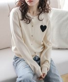 【ラジュール/Lajour】のハートニットカーディガン 人気、トレンドファッション・服の通販 founy(ファニー) ファッション Fashion レディースファッション Fashion for Women トップス・カットソー Cut & Sew Tops ニット Knit Tops & Sweaters カーディガン・羽織り Layered Style Cardigans カーディガン Cardigan, Knitwear シルバー Silver, Metallic Silver デニム Denim, Jeans Material フェミニン Feminine, Girly ロング Long, Long-Length 夏 Summer 春 Spring thumbnail アイボリー|ID: prp329100004641517 ipo3291000000033506834
