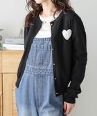 【ラジュール/Lajour】のハートニットカーディガン 人気、トレンドファッション・服の通販 founy(ファニー) ファッション Fashion レディースファッション Fashion for Women トップス・カットソー Cut & Sew Tops ニット Knit Tops & Sweaters カーディガン・羽織り Layered Style Cardigans カーディガン Cardigan, Knitwear シルバー Silver, Metallic Silver デニム Denim, Jeans Material フェミニン Feminine, Girly ロング Long, Long-Length 夏 Summer 春 Spring thumbnail ブラック|ID: prp329100004641517 ipo3291000000034883268