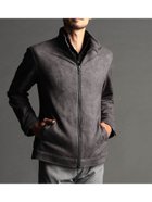 【ニコル/NICOLE / MEN】のスウェードライダースブルゾン 人気、トレンドファッション・服の通販 founy(ファニー) ファッション Fashion メンズファッション Fashion for Men カットソー Cut and Sewn Top シェイプ Shape, Slim Fit スタンド Stand Collar, Upright Stand ストレッチ Stretch, Stretchy Fabric ブルゾン Blouson, Bomber Jacket プリント Print, Printed Pattern thumbnail 49ブラック|ID: prp329100004641530 ipo3291000000033472632
