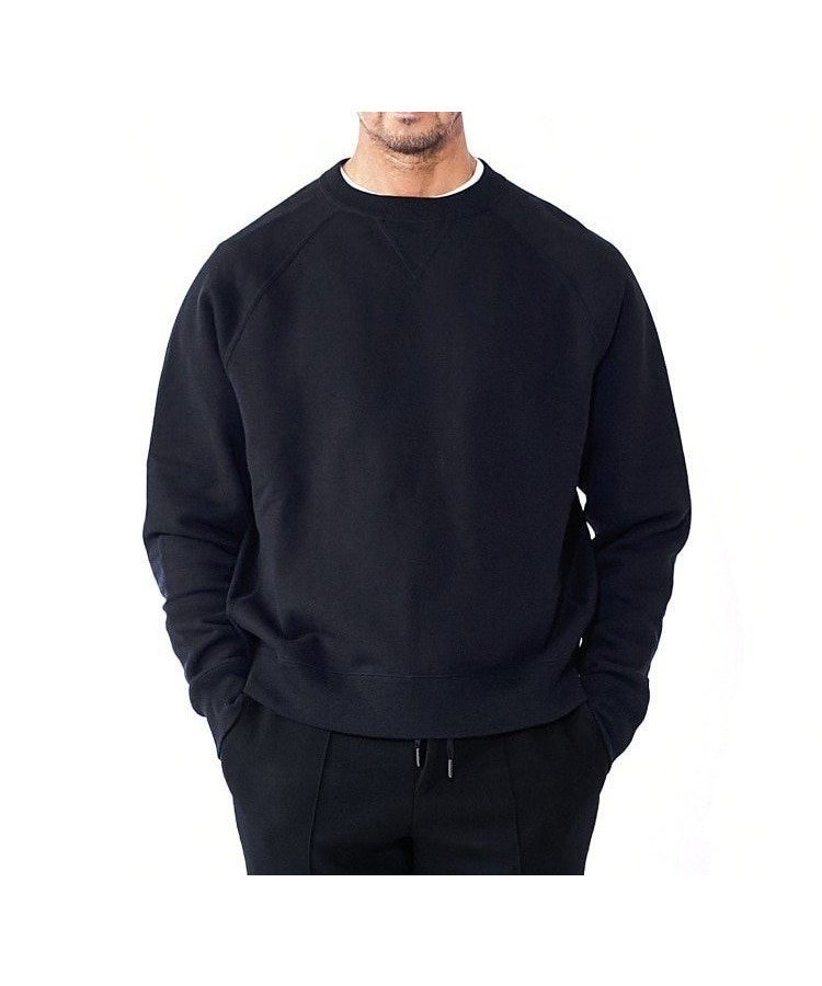 【ドレステリア/DRESSTERIOR / MEN】の【干場義雅*DRESSTERIOR】バックフリース プルオーバー インテリア・キッズ・メンズ・レディースファッション・服の通販 founy(ファニー) 　ファッション　Fashion　メンズファッション　Fashion for Men　トップス・カットソー　Cut & Sew Tops　スウェット / スエット　Sweatshirt, Sweatwear　ストレッチ　Stretch, Stretchy Fabric　スリーブ　Sleeve, Long Sleeve / Short Sleeve　ドレス　Dress, One-Piece　ブラック|ID: prp329100004641543 ipo3291000000033472820