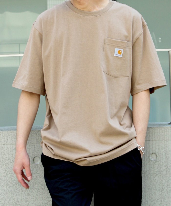【イールド/yield / MEN】の【carhartt】カーハート Workwear 1/2-Sleeve T-Shirts ビッグシルエット ポケット半袖 ロゴ Tシャツ トップス K87 インテリア・キッズ・メンズ・レディースファッション・服の通販 founy(ファニー) https://founy.com/ ファッション Fashion メンズファッション Fashion for Men トップス・カットソー Cut & Sew Tops メンズシャツ Shirts ロングTシャツ・Tシャツ / 着回し力抜群 Longline T-Shirts & Tees カットソー Cut and Sewn Top ショルダー Shoulder, Shoulder Strap ドロップ Drop Shoulder, Dropped Style ビッグ Big, Oversized ファブリック Fabric, Textile ベーシック Basic, Essential ポケット Pocket, Pocket Detail ルーズ Loose, Oversized ワンポイント One Point, Statement Accent 半袖 Short Sleeve, Half Sleeve |ID: prp329100004641575 ipo3291000000033473210