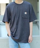 【イールド/yield / MEN】の【carhartt】カーハート Workwear 1/2-Sleeve T-Shirts ビッグシルエット ポケット半袖 ロゴ Tシャツ トップス K87 D.GRY|ID: prp329100004641575 ipo3291000000033473214