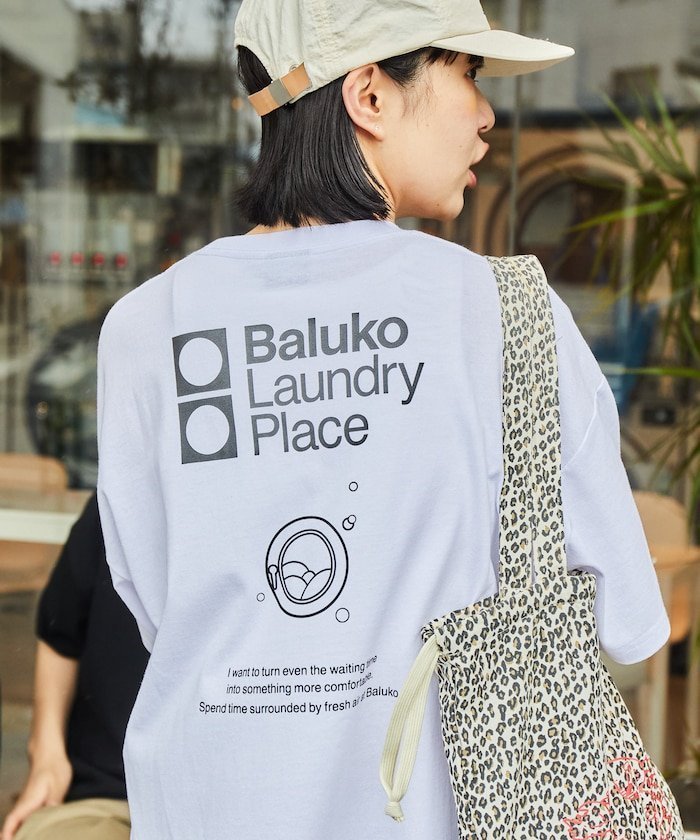 【フリークスストア/FREAK'S STORE】のBaluko Laundry Place×FREAK S STORE 別注 ビッグシルエット バックプリントTシャツ 【限定展開】 25SS 人気、トレンドファッション・服の通販 founy(ファニー) 　ファッション　Fashion　レディースファッション　Fashion for Women　トップス・カットソー　Cut & Sew Tops　シャツ・ブラウス・オフィスカジュアル　Elegant Blouses & Button-Ups　ロングTシャツ・Tシャツ　Longline T-Shirts & Tees　バッグ　Bags　インナー　Innerwear　カーゴパンツ　Cargo Pants, Utility Pants　グラフィック　Graphic, Graphic Design　コラボ　Collaboration, Collab　シンプル　Simple, Minimal　デニム　Denim, Jeans Material　定番　Standard, Basic Item　バランス　Balance, Style Balance　ビッグ　Big, Oversized　フロント　Front, Front Design　プリント　Print, Printed Pattern　ボトム　Bottoms, Lower Wear　別注　Limited Edition, Custom Order　モチーフ　Motif, Design Theme　ワンポイント　One Point, Statement Accent　S/S・春夏　SS, Spring/Summer, Warm Season　おすすめ　Recommended / Our Picks　夏　Summer　2025年　2025　2025春夏・S/S　Spring/Summer 2025 SS25　 other-1|ID: prp329100004641603 ipo3291000000033473744