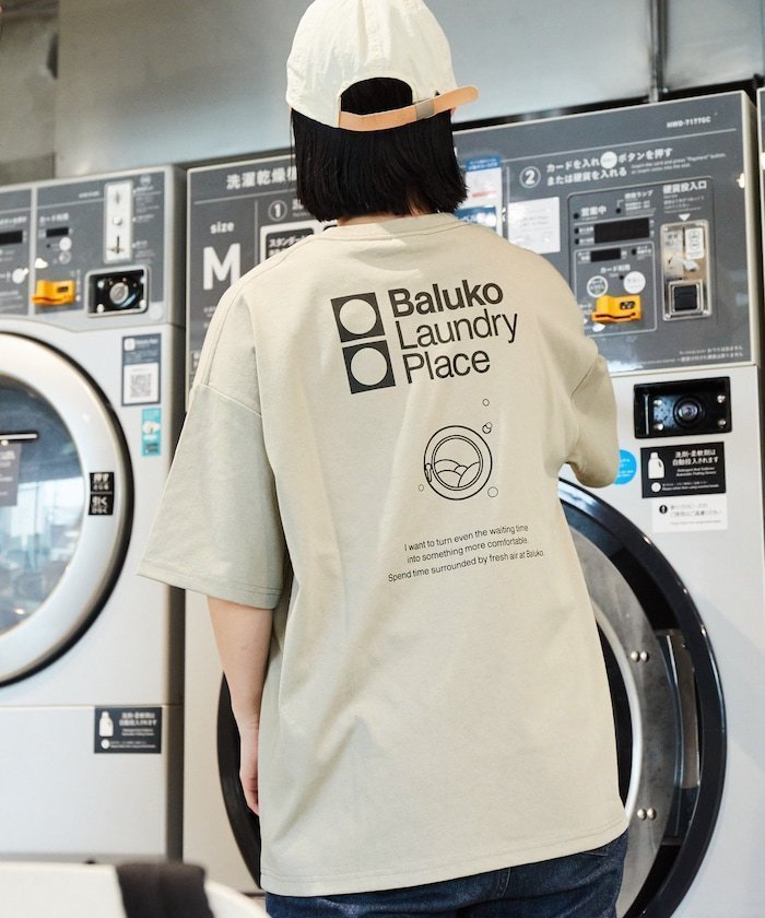 【フリークスストア/FREAK'S STORE】のBaluko Laundry Place×FREAK S STORE 別注 ビッグシルエット バックプリントTシャツ 【限定展開】 25SS インテリア・キッズ・メンズ・レディースファッション・服の通販 founy(ファニー) 　ファッション　Fashion　レディースファッション　Fashion for Women　トップス・カットソー　Cut & Sew Tops　シャツ・ブラウス・オフィスカジュアル　Elegant Blouses & Button-Ups　ロングTシャツ・Tシャツ　Longline T-Shirts & Tees　バッグ　Bags　インナー　Innerwear　カーゴパンツ　Cargo Pants, Utility Pants　グラフィック　Graphic, Graphic Design　コラボ　Collaboration, Collab　シンプル　Simple, Minimal　デニム　Denim, Jeans Material　定番　Standard, Basic Item　バランス　Balance, Style Balance　ビッグ　Big, Oversized　フロント　Front, Front Design　プリント　Print, Printed Pattern　ボトム　Bottoms, Lower Wear　別注　Limited Edition, Custom Order　モチーフ　Motif, Design Theme　ワンポイント　One Point, Statement Accent　S/S・春夏　SS, Spring/Summer, Warm Season　おすすめ　Recommended / Our Picks　夏　Summer　2025年　2025　2025春夏・S/S　Spring/Summer 2025 SS25　ベージュ|ID: prp329100004641603 ipo3291000000033473748