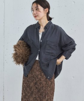 【ドゥ アルシーヴ/Doux archives】の【新色追加!毎年即完売アイテム】ソフトデニム2WAYシャツ 人気、トレンドファッション・服の通販 founy(ファニー) ファッション Fashion レディースファッション Fashion for Women トップス・カットソー Cut & Sew Tops シャツ・ブラウス・オフィスカジュアル Elegant Blouses & Button-Ups シンプル Simple, Minimal デニム Denim, Jeans Material ブラウジング Blouson Silhouette, Cinched Waist |ID:prp329100004641829
