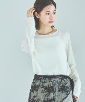 【ラコレ/LAKOLE】のスラブシアー長袖T 人気、トレンドファッション・服の通販 founy(ファニー) ファッション Fashion レディースファッション Fashion for Women トップス・カットソー Cut & Sew Tops インナー Innerwear サロペット Overalls, Salopette シアー Sheer, See-Through シンプル Simple, Minimal ジャケット Jacket, Outerwear 長袖 Long Sleeve, Full Sleeve |ID:prp329100004641831