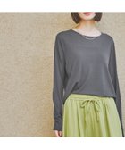 【ラコレ/LAKOLE】のスラブシアー長袖T 人気、トレンドファッション・服の通販 founy(ファニー) ファッション Fashion レディースファッション Fashion for Women トップス・カットソー Cut & Sew Tops インナー Innerwear サロペット Overalls, Salopette シアー Sheer, See-Through シンプル Simple, Minimal ジャケット Jacket, Outerwear 長袖 Long Sleeve, Full Sleeve thumbnail チャコール|ID: prp329100004641831 ipo3291000000033833871