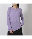 【ラコレ/LAKOLE】のスラブシアー長袖T 人気、トレンドファッション・服の通販 founy(ファニー) ファッション Fashion レディースファッション Fashion for Women トップス・カットソー Cut & Sew Tops インナー Innerwear サロペット Overalls, Salopette シアー Sheer, See-Through シンプル Simple, Minimal ジャケット Jacket, Outerwear 長袖 Long Sleeve, Full Sleeve thumbnail パープル|ID: prp329100004641831 ipo3291000000033833883