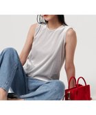 【ユナイテッドアローズ/UNITED ARROWS】のベロア ノースリーブ Tシャツ ウォッシャブル LT.GRAY|ID:prp329100004641910