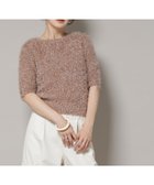 【ナノ ユニバース/nano universe】のシャギーラメコンパクト半袖ニット モカ3|ID:prp329100004641921