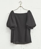 【ドゥ アルシーヴ/Doux archives】のスクエアーネックバルーンスリーブブラウス 人気、トレンドファッション・服の通販 founy(ファニー) ファッション Fashion レディースファッション Fashion for Women トップス・カットソー Cut & Sew Tops シャツ・ブラウス・オフィスカジュアル Elegant Blouses & Button-Ups おすすめ Recommended / Our Picks シンプル Simple, Minimal スクエア Square, Square Shape チュール Tulip, Tulip Motif バルーン Balloon, Balloon Silhouette ボトム Bottoms, Lower Wear thumbnail BLACK|ID: prp329100004642044 ipo3291000000033679356
