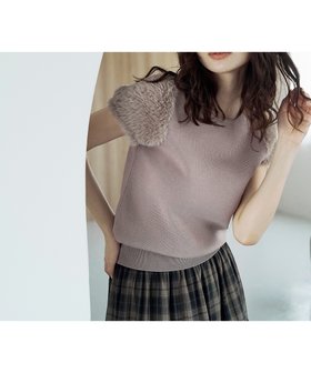 【プロポーション ボディドレッシング/PROPORTION BODY DRESSING】のドッキングスリーブニット 人気、トレンドファッション・服の通販 founy(ファニー) ファッション Fashion レディースファッション Fashion for Women トップス・カットソー Cut & Sew Tops ニット Knit Tops & Sweaters おすすめ Recommended / Our Picks デニム Denim, Jeans Material フェザー Feather, Feather Detail フェミニン Feminine, Girly 人気 Popular, Best Seller |ID:prp329100004642077