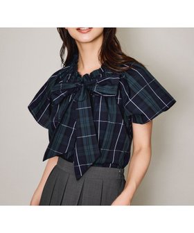 【クイーンズ コート/QUEENS COURT】のマルチチェックリボンブラウス≪洗濯機で洗える≫ 人気、トレンドファッション・服の通販 founy(ファニー) ファッション Fashion レディースファッション Fashion for Women トップス・カットソー Cut & Sew Tops シャツ・ブラウス・オフィスカジュアル Elegant Blouses & Button-Ups おすすめ Recommended / Our Picks チェック Check, Plaid, Tartan フォルム Silhouette, Form ポケット Pocket, Pocket Detail リボン Ribbon, Bow 今季 This Season, Current Season 洗える Machine Washable 秋 Autumn |ID:prp329100004642093
