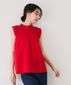 【ジャイロ/JAYRO】のギャザーノースリーブブラウス レッド(60)|ID: prp329100004642094 ipo3291000000033550205