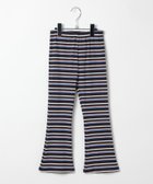 【ベイフロー/BAYFLOW / KIDS】のストレッチ素材 ボーダーフレアパンツ(KIDS) 人気、トレンドファッション・服の通販 founy(ファニー) ファッション Fashion キッズファッション Fashion for Kids ボトムス Bottoms おすすめ Recommended / Our Picks ショート Short, Short Length スウェット / スエット Sweatshirt, Sweatwear ストレッチ Stretch, Stretchy Fabric フレア Flare, Flared ボーダー Border, Stripe レギンス Leggings, Stretch Pants 冬 Winter / This Winter thumbnail ネイビー88|ID: prp329100004642103 ipo3291000000033481358