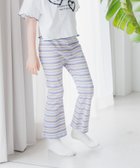 【ベイフロー/BAYFLOW / KIDS】のストレッチ素材 ボーダーフレアパンツ(KIDS) 人気、トレンドファッション・服の通販 founy(ファニー) ファッション Fashion キッズファッション Fashion for Kids ボトムス Bottoms おすすめ Recommended / Our Picks ショート Short, Short Length スウェット / スエット Sweatshirt, Sweatwear ストレッチ Stretch, Stretchy Fabric フレア Flare, Flared ボーダー Border, Stripe レギンス Leggings, Stretch Pants 冬 Winter / This Winter thumbnail パープル90|ID: prp329100004642103 ipo3291000000033481362