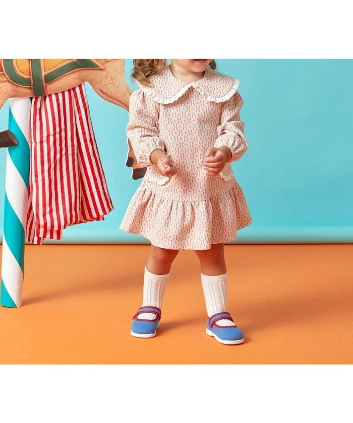 【モイモルン/moimoln / KIDS】のピーチブロッサムジャガードワンピース インテリア・キッズ・メンズ・レディースファッション・服の通販 founy(ファニー) https://founy.com/ ファッション Fashion キッズファッション Fashion for Kids ワンピース Dresses ジャカード／ジャガード Jacquard, Woven Pattern セレモニー Ceremony フリル Frill, Ruffle |ID: prp329100004642123 ipo3291000000033481708
