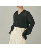 【ユナイテッドアローズ/UNITED ARROWS】のEMMEL REFINES EM フロントボタン ヨウリュウ ブラウス 人気、トレンドファッション・服の通販 founy(ファニー) ファッション Fashion レディースファッション Fashion for Women トップス・カットソー Cut & Sew Tops シャツ・ブラウス・オフィスカジュアル Elegant Blouses & Button-Ups 秋 Autumn シアー Sheer, See-Through シャーリング Shirring, Ruched デニム Denim, Jeans Material トレンド Trend, Trending Now バランス Balance, Style Balance フィット Fit, Slim Fit フロント Front, Front Design ワイド Wide, Wide Fit 冬 Winter / This Winter おすすめ Recommended / Our Picks 2024年 2024 2024-2025秋冬・A/W Autumn/Winter 2024–25 AW24–25 thumbnail BLACK|ID: prp329100004642146 ipo3291000000033481981