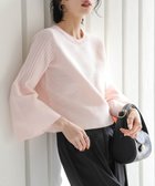 【ラジュール/Lajour】の日本製 リブニットプルオーバー 人気、トレンドファッション・服の通販 founy(ファニー) ファッション Fashion レディースファッション Fashion for Women トップス・カットソー Cut & Sew Tops ニット Knit Tops & Sweaters カジュアルプルオーバー・ニットトップス Pullovers & Knit Tops / Casual Pullovers おすすめ Recommended / Our Picks スリーブ Sleeve, Long Sleeve / Short Sleeve フレア Flare, Flared エレガント 上品 Elegant 日本製 Made In Japan thumbnail ピンク|ID: prp329100004642153 ipo3291000000033543694