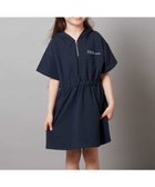 【アー ヴェー ヴェー/a.v.v / KIDS】の【接触冷感/ジメジメ対策/毛玉になりにくい】 100-130 ハーフジップフーディワンピース ネイビー|ID: prp329100004642207 ipo3291000000033482819