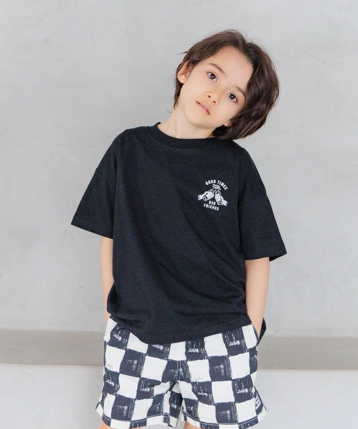 【ベイフロー/BAYFLOW / KIDS】の【LURKING CLASS(ラーキングクラス)】別注 GOOD TIMES プリントT(KIDS) インテリア・キッズ・メンズ・レディースファッション・服の通販 founy(ファニー) https://founy.com/ ファッション Fashion キッズファッション Fashion for Kids おすすめ Recommended / Our Picks カリフォルニア California, Cali Style カーゴパンツ Cargo Pants, Utility Pants クール Cool, Chic グラフィック Graphic, Graphic Design ハーフ Half, Half-Length プリント Print, Printed Pattern ボトム Bottoms, Lower Wear モノトーン Monotone, Black and White ルーズ Loose, Oversized ワイド Wide, Wide Fit 別注 Limited Edition, Custom Order |ID: prp329100004642236 ipo3291000000033483037