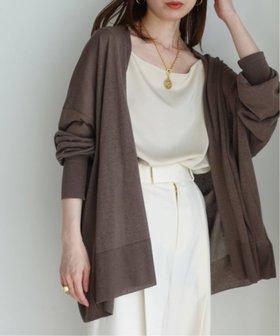 【ノーブル / スピック&スパン/NOBLE / Spick & Span】の《WEB限定追加》【洗える】18Gシアー オーバーサイズカーディガン3 人気、トレンドファッション・服の通販 founy(ファニー) ファッション Fashion レディースファッション Fashion for Women トップス・カットソー Cut & Sew Tops カーディガン・羽織り Layered Style Cardigans カーディガン Cardigan, Knitwear シアー Sheer, See-Through 夏 Summer 洗える Machine Washable |ID:prp329100004642324