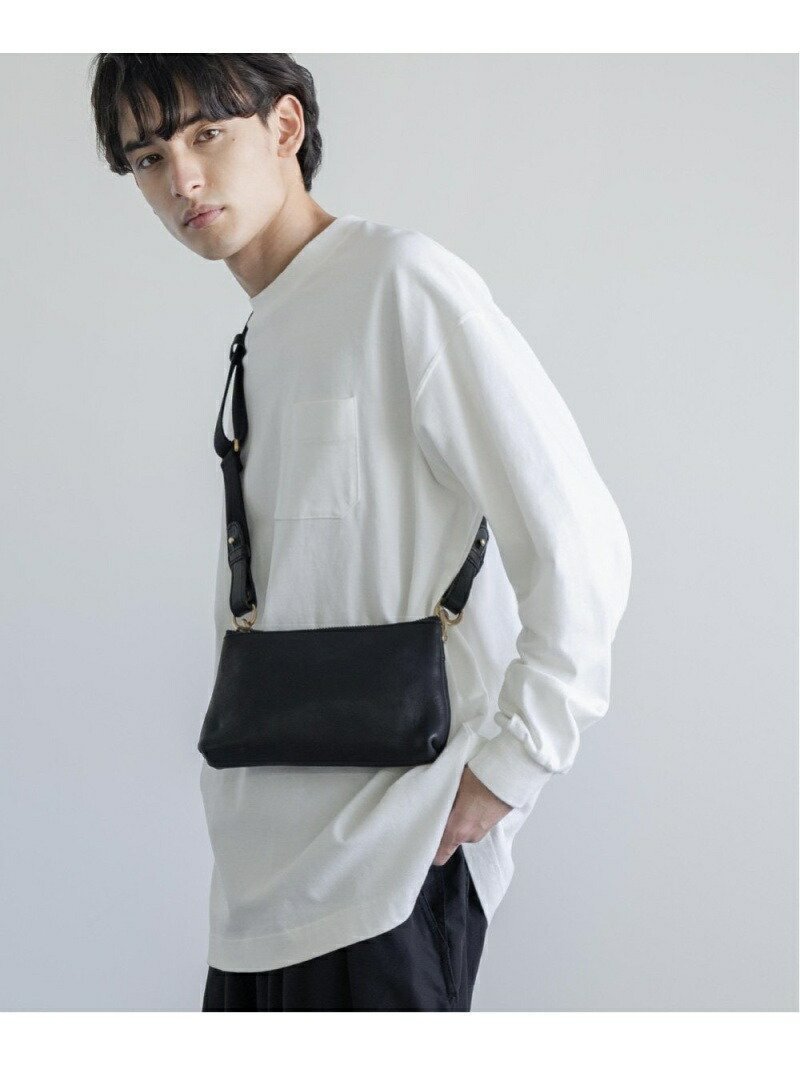 【ロッキーモンロー/Rocky Monroe / MEN】の日本製/国産ヌメ革ミニショルダーバッグ インテリア・キッズ・メンズ・レディースファッション・服の通販 founy(ファニー) 　ファッション　Fashion　メンズファッション　Fashion for Men　バッグ　Bags　コンパクト　Compact, Small Size　ショルダー　Shoulder, Shoulder Strap　スマホ　Smartphone, Mobile Device　財布　Wallet, Purse　ダメージ　Distressed, Destroyed　定番　Standard, Basic Item　フィット　Fit, Slim Fit　ポケット　Pocket, Pocket Detail　ポーチ　Pouch, Small Case　メンズ　Men's, Menswear　再入荷　Restock / Back in Stock　おすすめ　Recommended / Our Picks　日本製　Made In Japan　ブラック|ID: prp329100004642363 ipo3291000000033484465
