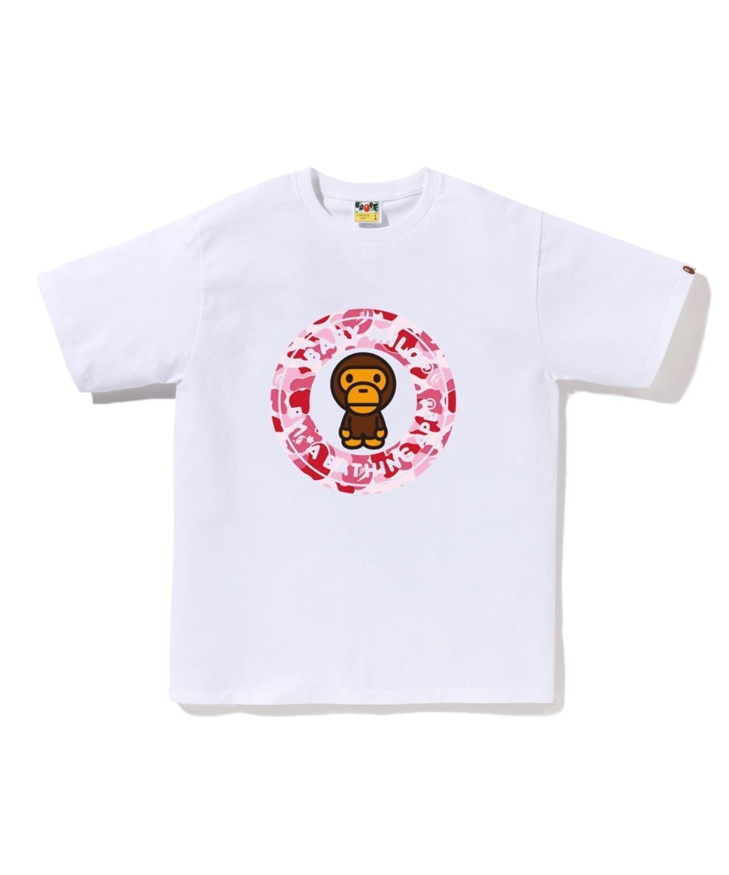 【アベイシングエイプ/A BATHING APE / MEN】のABC CAMO MILO BUSY WORKS TEE インテリア・キッズ・メンズ・レディースファッション・服の通販 founy(ファニー) 　ファッション　Fashion　メンズファッション　Fashion for Men　インナー　Innerwear　ショート　Short, Short Length　スリーブ　Sleeve, Long Sleeve / Short Sleeve　フロント　Front, Front Design　プリント　Print, Printed Pattern　ラバー　Rubber, Rubber Sole　WHxPK|ID: prp329100004642379 ipo3291000000033574426