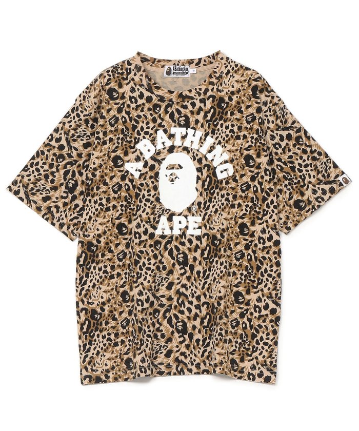 【アベイシングエイプ/A BATHING APE / MEN】のWILD LEOPARD PATTERN COLLEGE RELAXED FIT TEE インテリア・キッズ・メンズ・レディースファッション・服の通販 founy(ファニー) https://founy.com/ ファッション Fashion メンズファッション Fashion for Men クラシック Classic, Timeless Style ショート Short, Short Length スリーブ Sleeve, Long Sleeve / Short Sleeve パターン Pattern, Design Print フロント Front, Front Design プリント Print, Printed Pattern ラバー Rubber, Rubber Sole レオパード Leopard, Animal Print |ID: prp329100004642403 ipo3291000000033543100