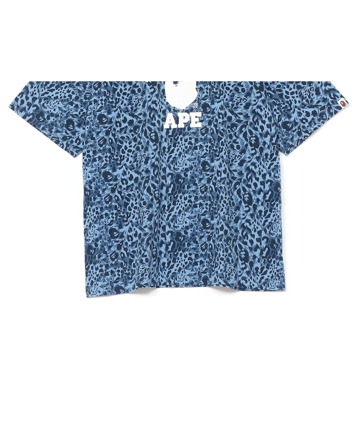 【アベイシングエイプ/A BATHING APE / MEN】のWILD LEOPARD PATTERN COLLEGE RELAXED FIT TEE インテリア・キッズ・メンズ・レディースファッション・服の通販 founy(ファニー) 　ファッション　Fashion　メンズファッション　Fashion for Men　クラシック　Classic, Timeless Style　ショート　Short, Short Length　スリーブ　Sleeve, Long Sleeve / Short Sleeve　パターン　Pattern, Design Print　フロント　Front, Front Design　プリント　Print, Printed Pattern　ラバー　Rubber, Rubber Sole　レオパード　Leopard, Animal Print　NAVY|ID: prp329100004642403 ipo3291000000033543103