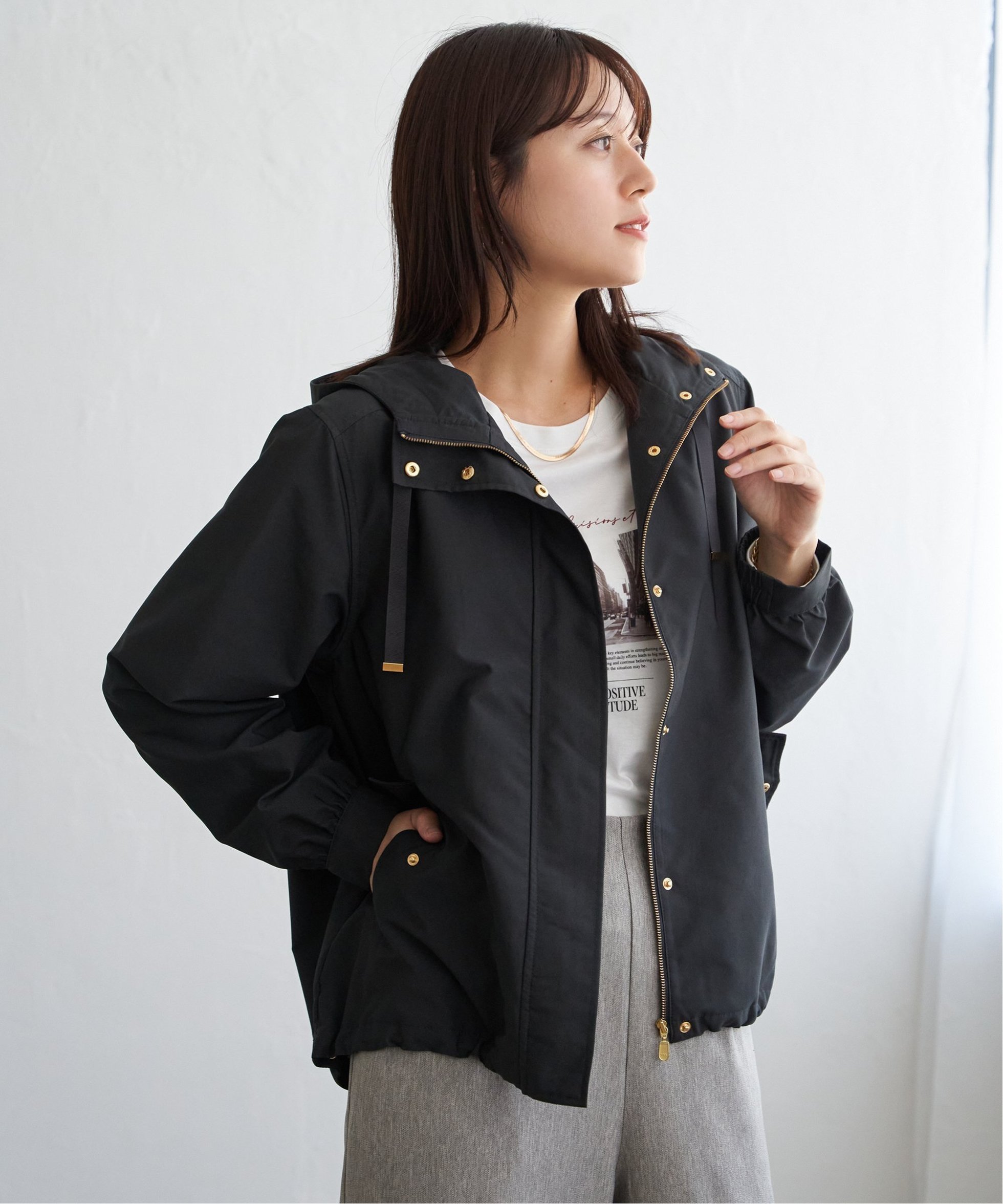 【イッカ/ikka】のピケライトマウンテンパーカ インテリア・キッズ・メンズ・レディースファッション・服の通販 founy(ファニー) 　ファッション　Fashion　レディースファッション　Fashion for Women　トップス・カットソー　Cut & Sew Tops　レディースパーカー・カジュアルフーディー　Casual Hoodies & Sweatshirts　パーカー　Hoodie, Parka　チャコール|ID: prp329100004642419 ipo3291000000033485113