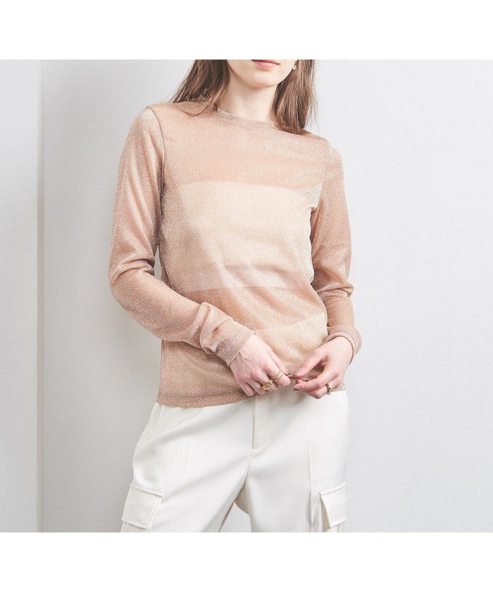 【ユナイテッドアローズ/UNITED ARROWS】のグリッターラメ ジャージー カットソー インテリア・キッズ・メンズ・レディースファッション・服の通販 founy(ファニー) https://founy.com/ ファッション Fashion レディースファッション Fashion for Women トップス・カットソー Cut & Sew Tops カットソー・ベーシックTシャツ Cut-and-Sewn Tops / Stretch Tees & Basics インナー Innerwear カットソー Cut and Sewn Top キャミワンピース Cami Dress, Slip Dress コンパクト Compact, Small Size シンプル Simple, Minimal フィット Fit, Slim Fit ベスト Vest, Waistcoat エレガント 上品 Elegant |ID: prp329100004642432 ipo3291000000033574289
