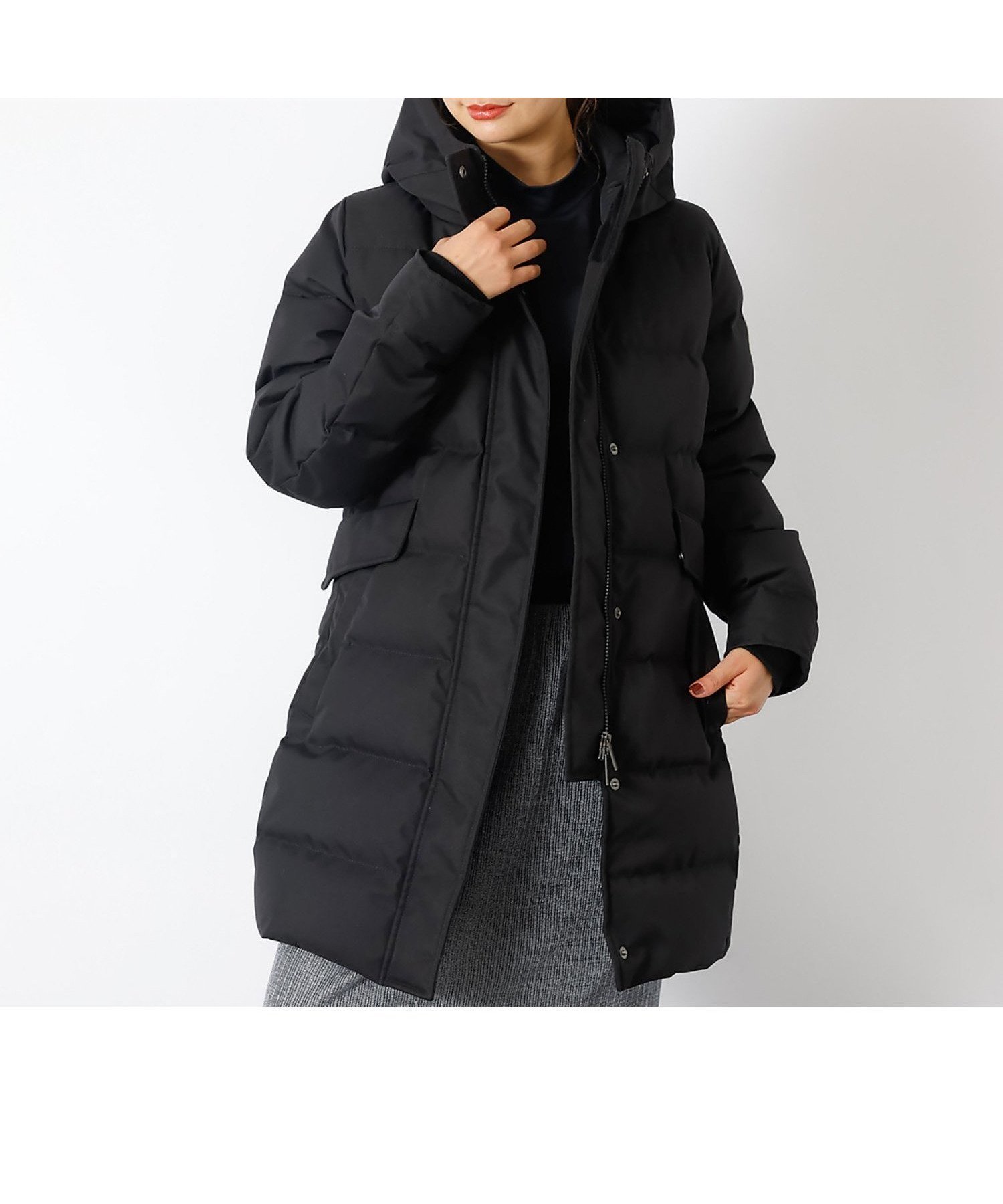 【ルージュヴィフラクレ/Rouge vif la cle】の【PYRENEX / ピレネックス】MASSANA / マッサナ / ダウンジ インテリア・キッズ・メンズ・レディースファッション・服の通販 founy(ファニー) 　ファッション　Fashion　レディースファッション　Fashion for Women　インナー　Innerwear　エレガント 上品　Elegant　ダウン　Down, Puffer　ダブル　Double, Double-Breasted　ツイル　Twist, Twisted Detail　定番　Standard, Basic Item　人気　Popular, Best Seller　フランス　France, French　プレミアム　Premium, High-End　ポケット　Pocket, Pocket Detail　おすすめ　Recommended / Our Picks　ブラック|ID: prp329100004642485 ipo3291000000033485907