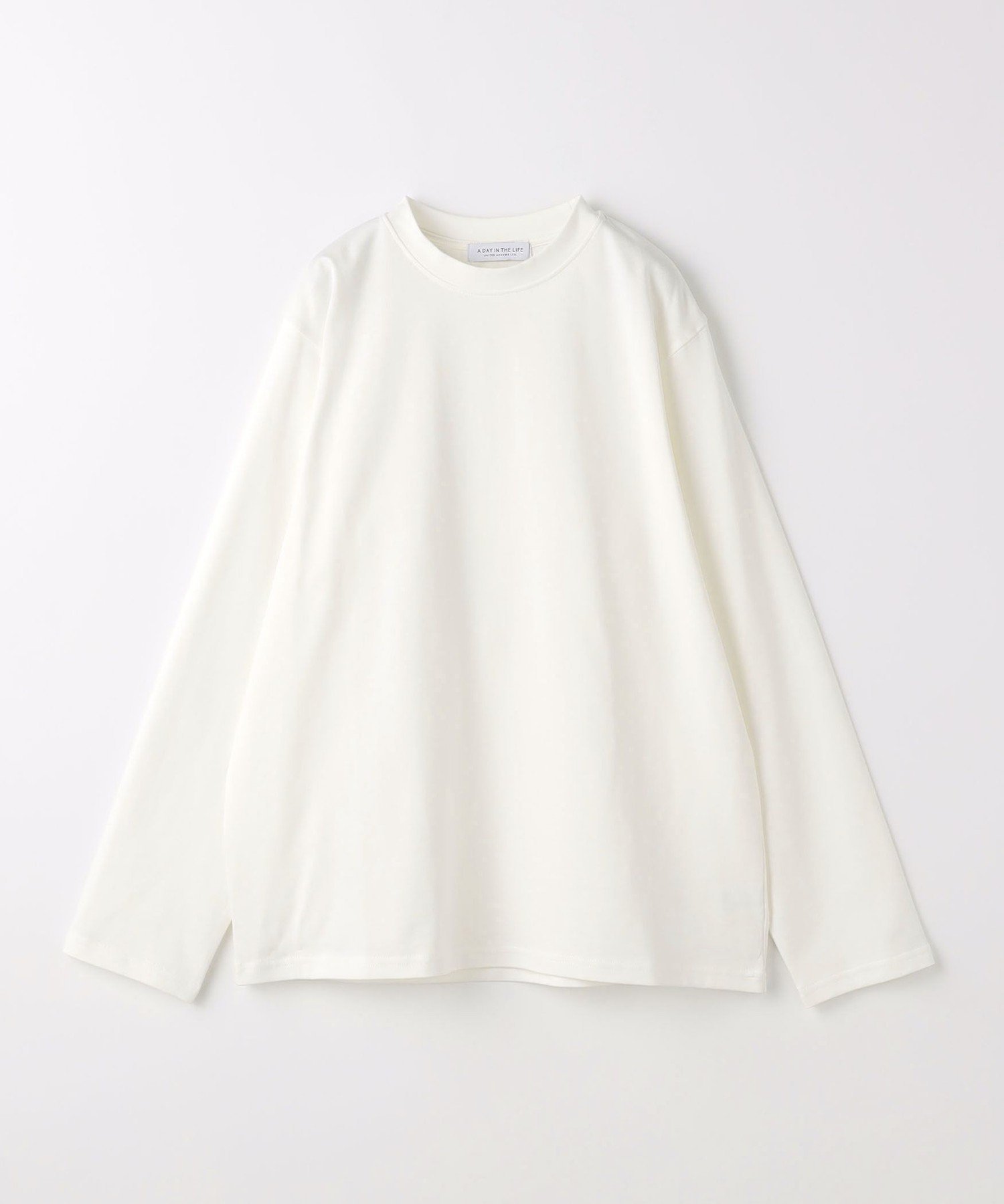 【ユナイテッドアローズ/UNITED ARROWS】のテンジク クルーネックカットソー A DAY IN THE LIFE インテリア・キッズ・メンズ・レディースファッション・服の通販 founy(ファニー) 　ファッション　Fashion　レディースファッション　Fashion for Women　トップス・カットソー　Cut & Sew Tops　カットソー・ベーシックTシャツ　Cut-and-Sewn Tops / Stretch Tees & Basics　インナー　Innerwear　コンパクト　Compact, Small Size　シンプル　Simple, Minimal　スウェット / スエット　Sweatshirt, Sweatwear　スリーブ　Sleeve, Long Sleeve / Short Sleeve　ベーシック　Basic, Essential　ロング　Long, Long-Length　定番　Standard, Basic Item　長袖　Long Sleeve, Full Sleeve　OFF WHITE|ID: prp329100004642721 ipo3291000000033597735