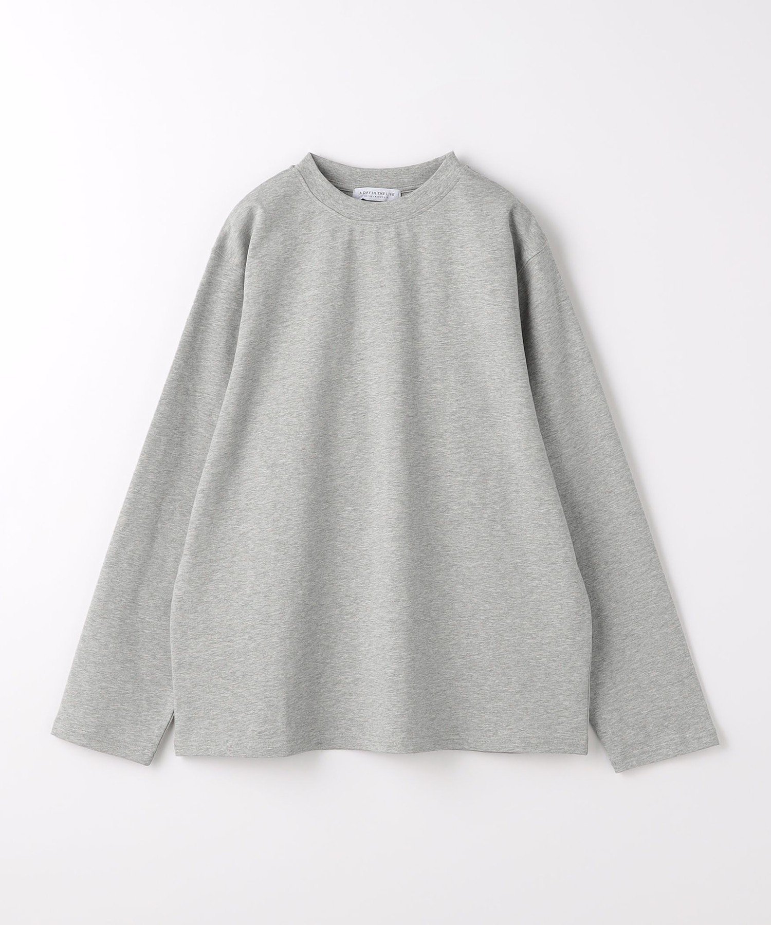 【ユナイテッドアローズ/UNITED ARROWS】のテンジク クルーネックカットソー A DAY IN THE LIFE インテリア・キッズ・メンズ・レディースファッション・服の通販 founy(ファニー) 　ファッション　Fashion　レディースファッション　Fashion for Women　トップス・カットソー　Cut & Sew Tops　カットソー・ベーシックTシャツ　Cut-and-Sewn Tops / Stretch Tees & Basics　インナー　Innerwear　コンパクト　Compact, Small Size　シンプル　Simple, Minimal　スウェット / スエット　Sweatshirt, Sweatwear　スリーブ　Sleeve, Long Sleeve / Short Sleeve　ベーシック　Basic, Essential　ロング　Long, Long-Length　定番　Standard, Basic Item　長袖　Long Sleeve, Full Sleeve　LT.GRAY|ID: prp329100004642721 ipo3291000000033597736