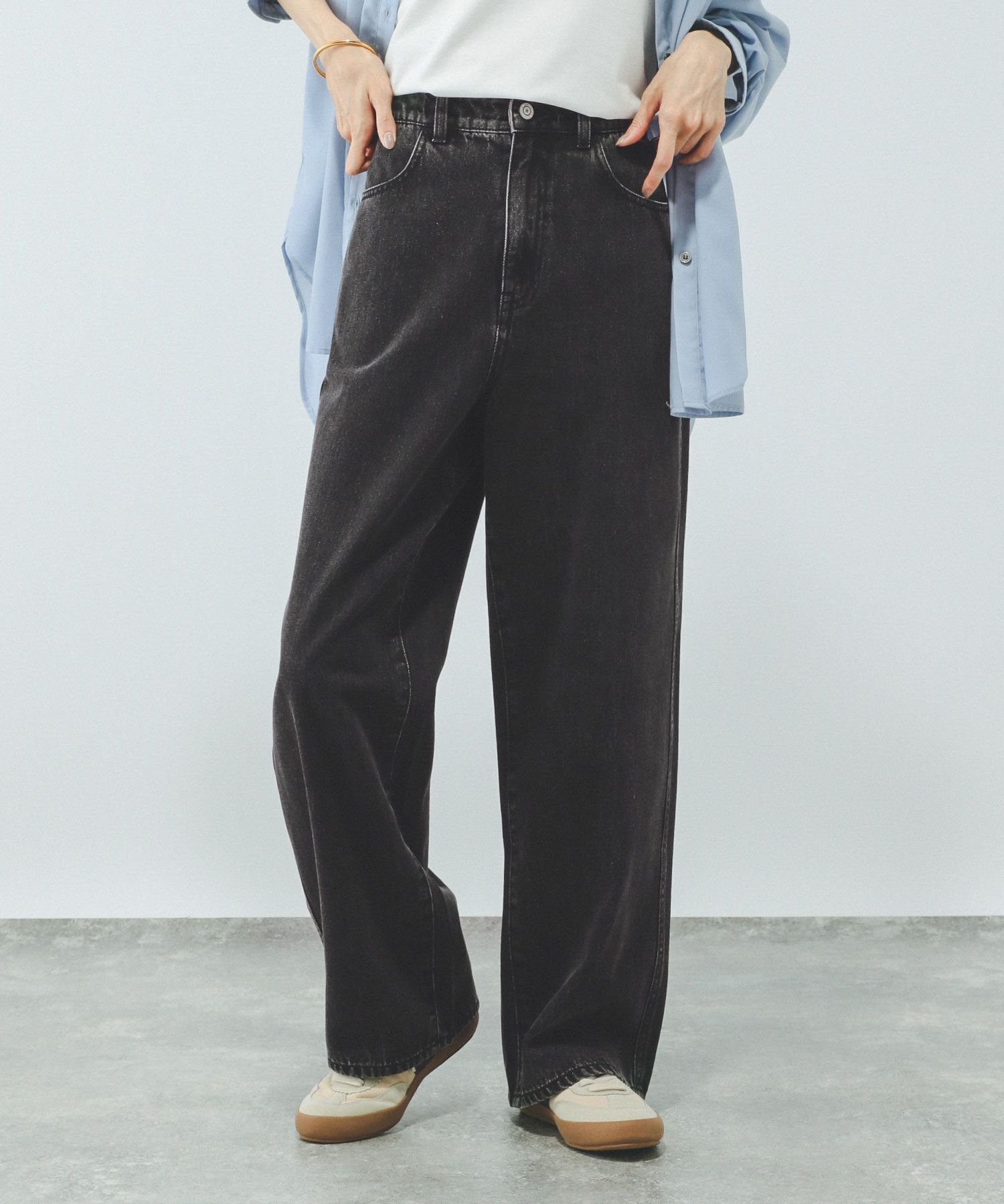 【グローバルワーク/GLOBAL WORK】のGOODデニムバギーパンツ/498388 インテリア・キッズ・メンズ・レディースファッション・服の通販 founy(ファニー) 　ファッション　Fashion　レディースファッション　Fashion for Women　パンツ　Pants & Trousers　秋　Autumn　シューズ　Shoes, Footwear　ジャケット　Jacket, Outerwear　デニム　Denim, Jeans Material　バランス　Balance, Style Balance　フィット　Fit, Slim Fit　リアル　Real, Realistic　ルーズ　Loose, Oversized　おすすめ　Recommended / Our Picks　ブラック09|ID: prp329100004642723 ipo3291000000033951638