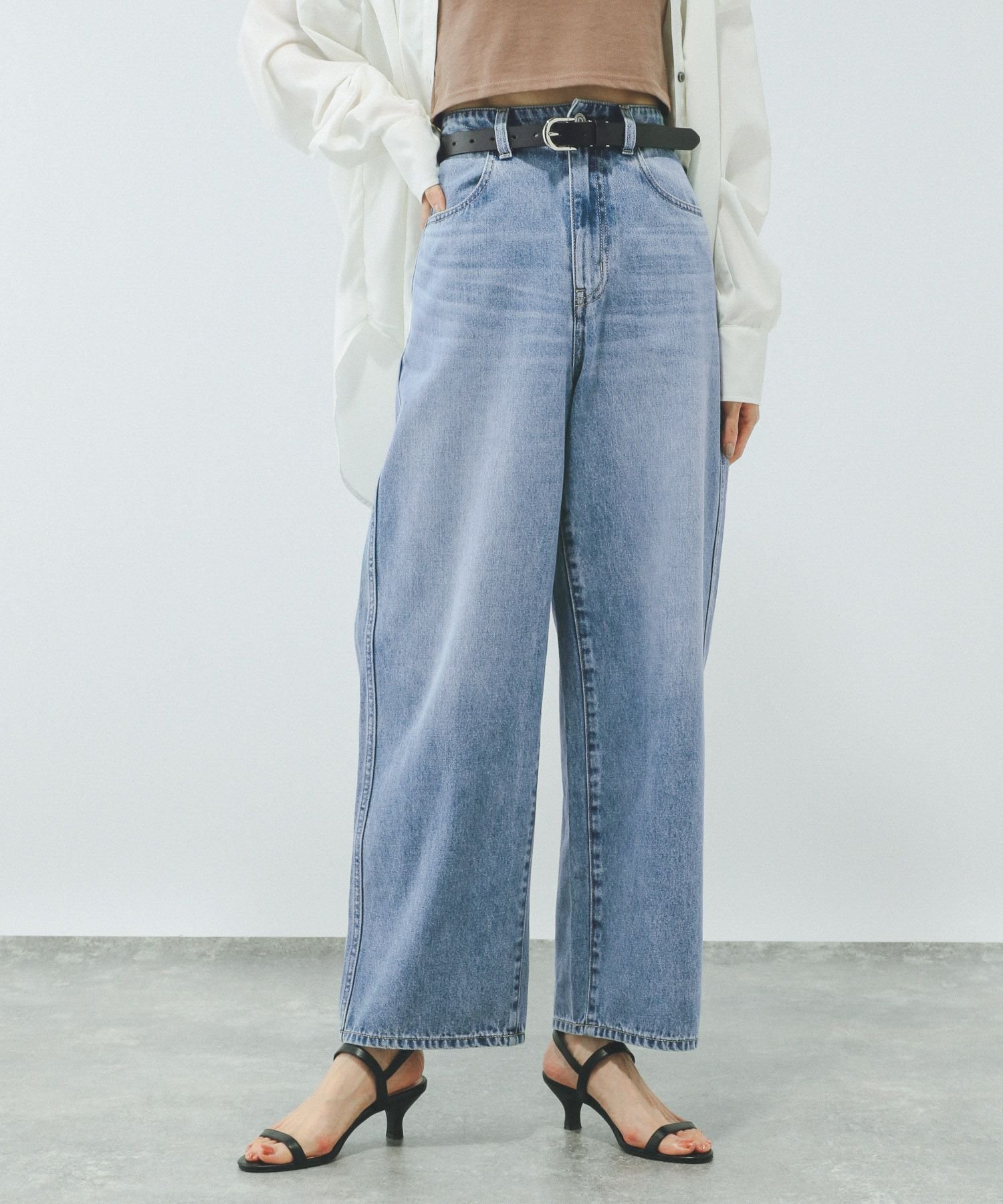 【グローバルワーク/GLOBAL WORK】のGOODデニムバギーパンツ/498388 インテリア・キッズ・メンズ・レディースファッション・服の通販 founy(ファニー) 　ファッション　Fashion　レディースファッション　Fashion for Women　パンツ　Pants & Trousers　秋　Autumn　シューズ　Shoes, Footwear　ジャケット　Jacket, Outerwear　デニム　Denim, Jeans Material　バランス　Balance, Style Balance　フィット　Fit, Slim Fit　リアル　Real, Realistic　ルーズ　Loose, Oversized　おすすめ　Recommended / Our Picks　ブルー83|ID: prp329100004642723 ipo3291000000033951639