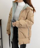 【ミニミニストア/miniministore】のフェイクダウンコート中綿ジャケット韓国風 ベージュ|ID: prp329100004642727 ipo3291000000033489331