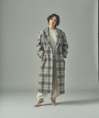 【カレンソロジー/Curensology】のチェックチェスターロングコート グレー|ID: prp329100004642772 ipo3291000000033489617