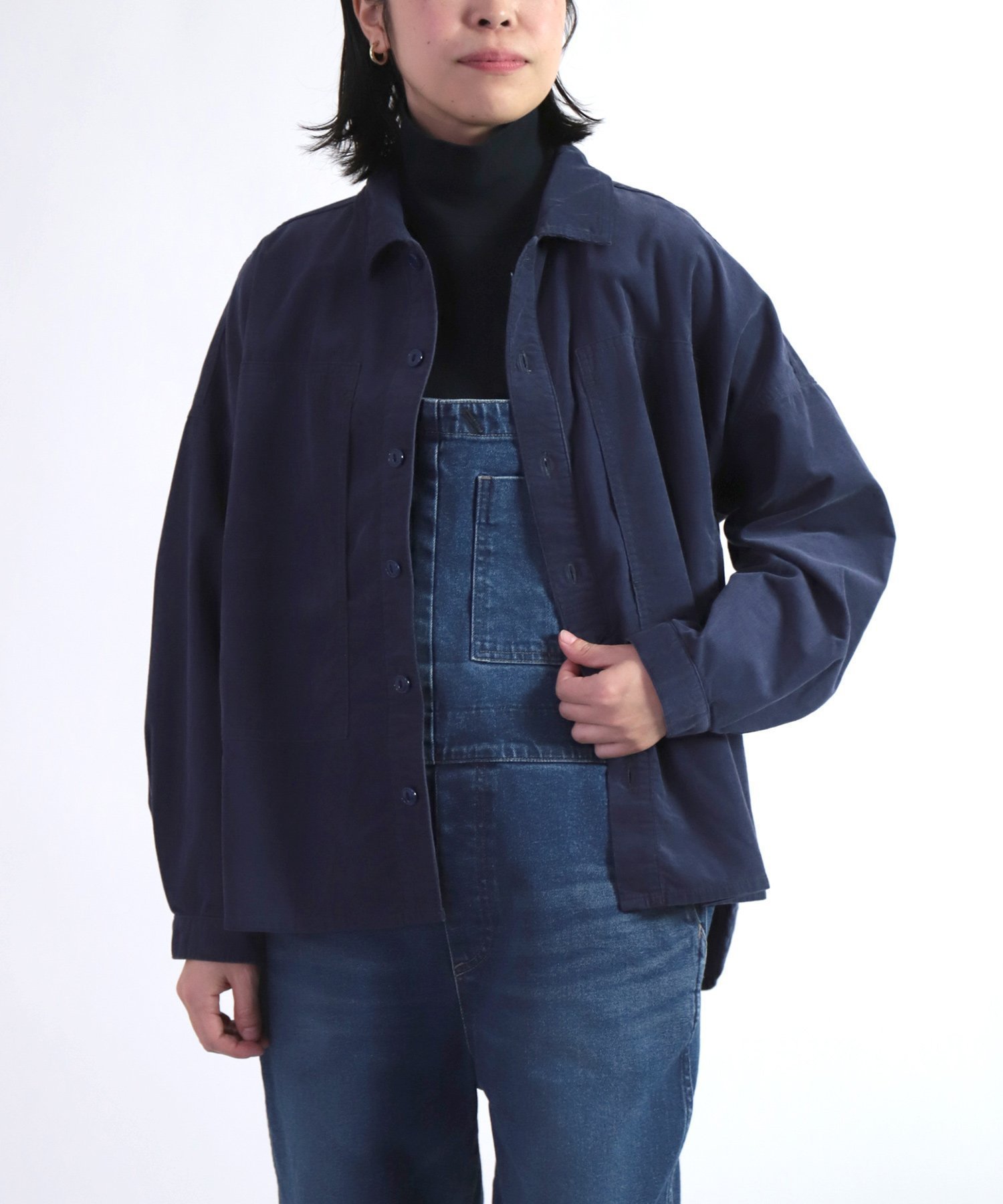 【ドミンゴ/DOMINGO】の21Wシャツコール プリズナージャケット インテリア・キッズ・メンズ・レディースファッション・服の通販 founy(ファニー) 　ファッション　Fashion　レディースファッション　Fashion for Women　アウター　Coat / Outerwear Collection　レディースジャケット・軽アウター　Jackets　コーデュロイ　Corduroy, Cord Fabric　ショルダー　Shoulder, Shoulder Strap　ジャケット　Jacket, Outerwear　とろみ　Fluid, Flowy Fabric　ダウン　Down, Puffer　デニム　Denim, Jeans Material　トレーナー　Sweatshirt, Trainer　ドロップ　Drop Shoulder, Dropped Style　ワーク　Workwear, Utility Style　A/W・秋冬　Autumn/Winter　ブルーパープル|ID: prp329100004642782 ipo3291000000033489740