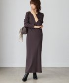 【リヴドロワ/RIVE DROITE】の【全骨格細見え】NEW2WAYロングリブワンピース 人気、トレンドファッション・服の通販 founy(ファニー) ファッション Fashion レディースファッション Fashion for Women ワンピース Dresses デコルテ Décolleté, Neckline ラウンド Round, Round Neck 切替 Switching, Contrast Panel thumbnail ブラウン|ID: prp329100004642805 ipo3291000000033490096
