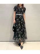 【リリーブラウン/Lily Brown】のラインフラワーエンブロイダリードレス 人気、トレンドファッション・服の通販 founy(ファニー) ファッション Fashion レディースファッション Fashion for Women ワンピース Dresses フォーマル・パーティードレス・結婚式用ドレス Elegant & Casual Dresses おすすめ Recommended / Our Picks エアリー Airy Texture エンブロイダリー Embroidery Design サテン Satin, Glossy Fabric ベロア Velour, Soft Velvet 人気 Popular, Best Seller thumbnail BLK[009]|ID: prp329100004642823 ipo3291000000033801897