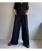 【パルグループ/PAL GROUP】の【Pasterip】KARAMI short sleeve jump suit 人気、トレンドファッション・服の通販 founy(ファニー) ファッション Fashion レディースファッション Fashion for Women トップス・カットソー Cut & Sew Tops アクセサリー Fashion Accessories インナー Innerwear ジャケット Jacket, Outerwear ストレート Straight, Straight Cut スーツ Suit, Formalwear ネックレス Necklace, Pendant Necklace ブラウジング Blouson Silhouette, Cinched Waist 半袖 Short Sleeve, Half Sleeve レギンス Leggings, Stretch Pants ワイド Wide, Wide Fit 夏 Summer thumbnail ブラック|ID: prp329100004642824 ipo3291000000033611464