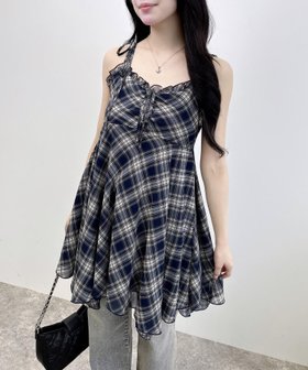 【イング/INGNI】 INGNI/シアーチェックイレヘムチュニックOP人気、トレンドファッション・服の通販 founy(ファニー) ファッション Fashion レディースファッション Fashion for Women トップス・カットソー Cut & Sew Tops ワンピース Dresses チュニック Tunic Tops & Dresses イレヘム Irregular Hemline インナー Innerwear シアー Sheer, See-Through スマホ Smartphone, Mobile Device チェック Check, Plaid, Tartan フェミニン Feminine, Girly フリル Frill, Ruffle リボン Ribbon, Bow |ID:prp329100004642829