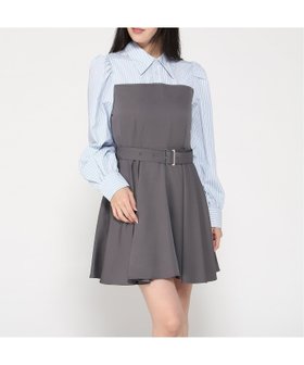 【イング/INGNI】のINGNI/シャツドッキングフレアミニOP 人気、トレンドファッション・服の通販 founy(ファニー) ファッション Fashion レディースファッション Fashion for Women トップス・カットソー Cut & Sew Tops シャツ・ブラウス・オフィスカジュアル Elegant Blouses & Button-Ups 今季 This Season, Current Season ストライプ Stripe, Striped Pattern スマホ Smartphone, Mobile Device ソックス Socks, Hosiery ドッキング Docking, Mixed Material フレア Flare, Flared フロント Front, Front Design ロールアップ Roll-Up, Cuffed Hem おすすめ Recommended / Our Picks |ID:prp329100004642831