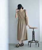 【スタイルデリ/STYLE DELI】の楊柳ドロストギャザーワンピース オリーブ|ID: prp329100004642856 ipo3291000000033490820