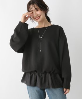 【レプシィム ローリーズファーム/LEPSIM LOWRYS FARM】の裾フリルトップス 人気、トレンドファッション・服の通販 founy(ファニー) ファッション Fashion レディースファッション Fashion for Women トップス・カットソー Cut & Sew Tops おすすめ Recommended / Our Picks スウェット / スエット Sweatshirt, Sweatwear ストレート Straight, Straight Cut |ID:prp329100004642885